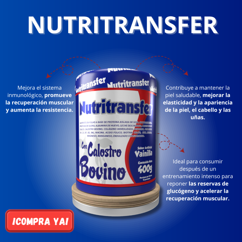 Comprar Bovino Nutritransfer X 400gr en Electroshopy